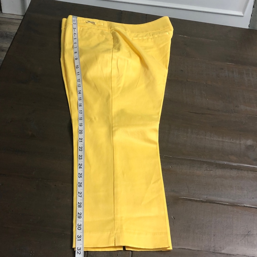 7th avenue women yellow pants - Picture 4 of 16